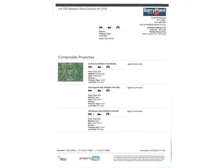 Third view of Homely land listing, Lot 520 Adoquin Circuit, Doreen VIC 3754