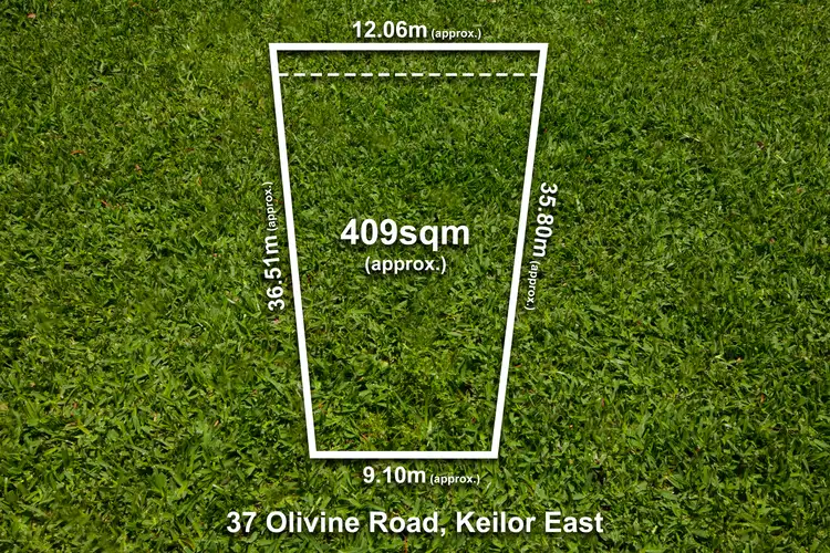 Main view of Homely land listing, 37 Olivine Road, Keilor East VIC 3033