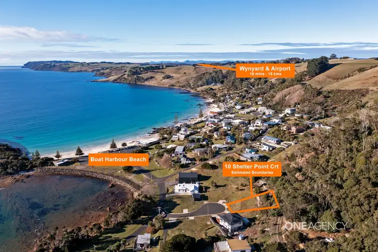 Main view of Homely land listing, 10 Shelter Point Court, Boat Harbour Beach TAS 7321