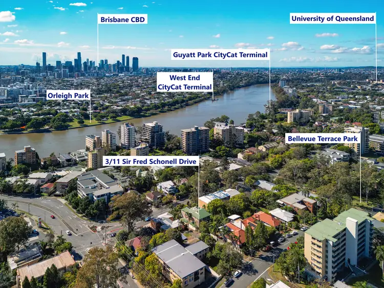 Second view of Homely apartment listing, 3/11 Sir Fred Schonell Drive, St Lucia QLD 4067