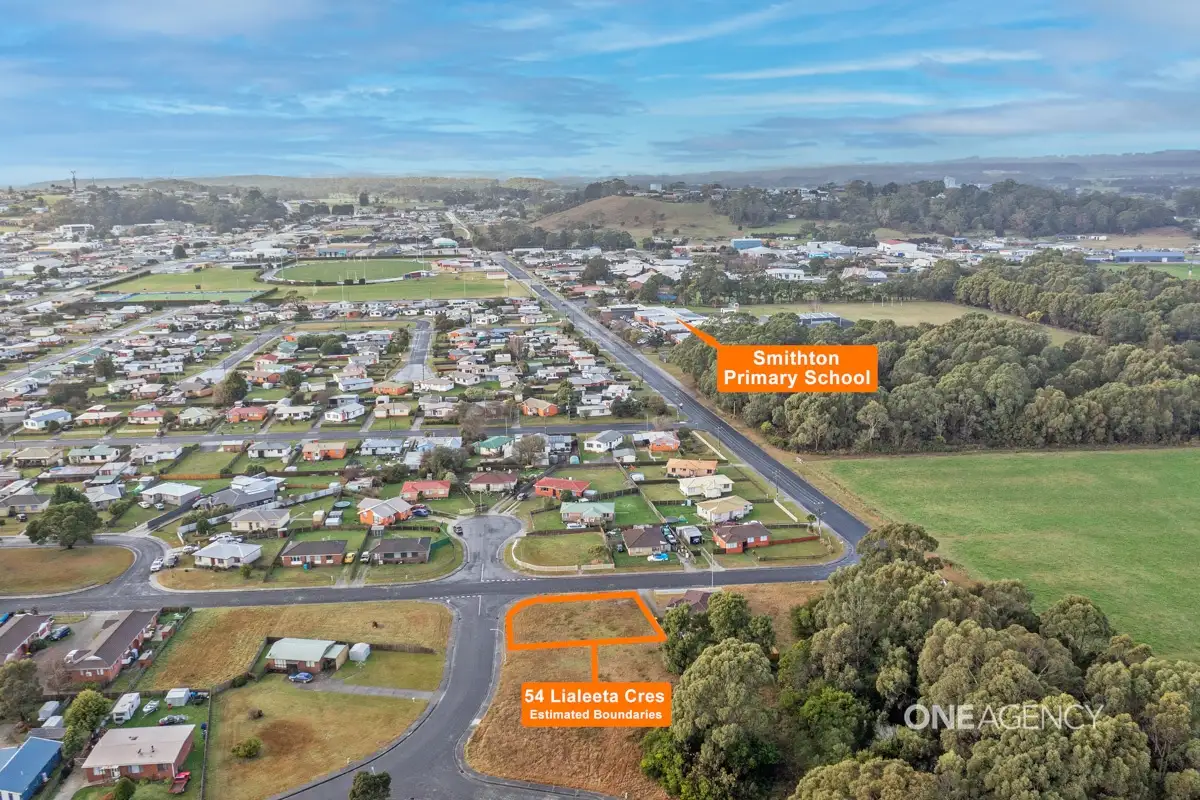 Main view of Homely land listing, 54 Lialeeta Crescent, Smithton TAS 7330