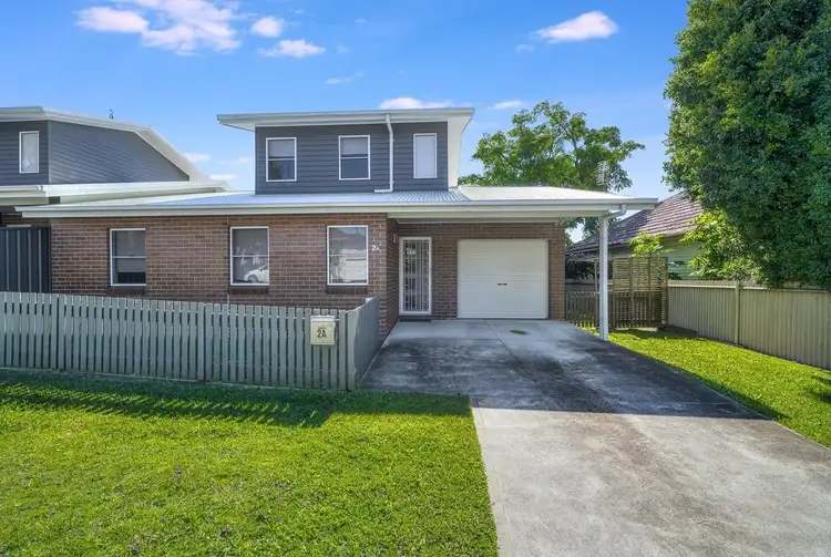 Main view of Homely semi-detached listing, 2A Berkeley Street, Mayfield NSW 2304