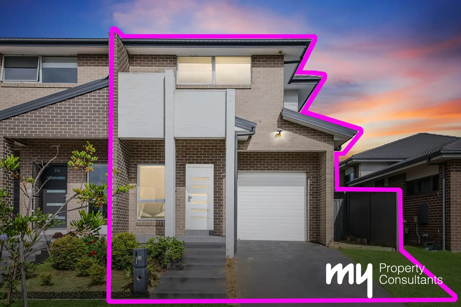 Main view of Homely semi-detached listing, 23B Farm Cove Street, Gregory Hills NSW 2557