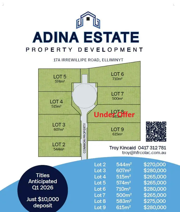 2-9, 17A Irrewillipe Road, Elliminyt VIC 3250