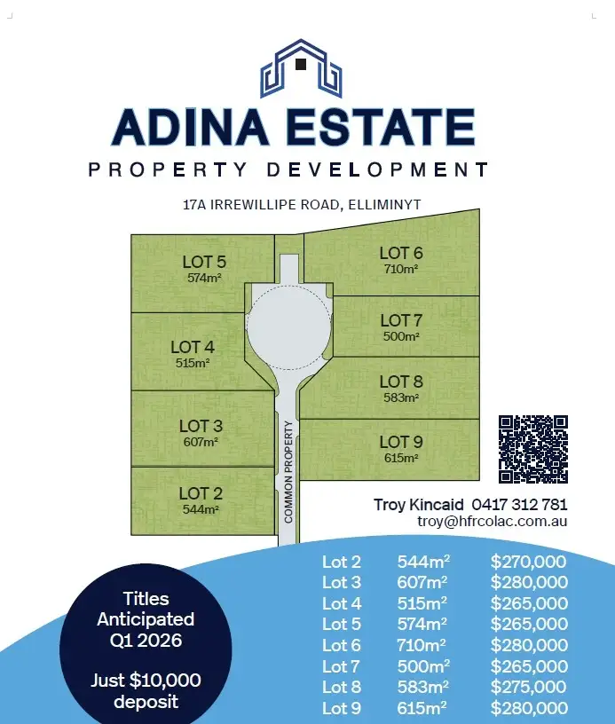 Main view of Homely land listing, 2-9, 17A Irrewillipe Road, Elliminyt VIC 3250