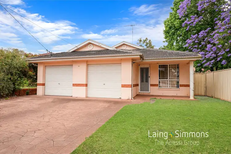 Main view of Homely semi-detached listing, 1/42 Great Western Highway, Kingswood NSW 2747