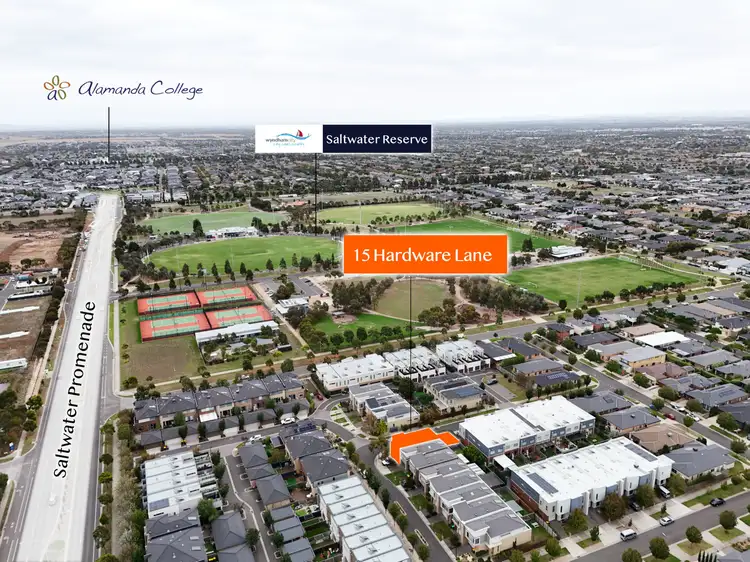 Main view of Homely townhouse listing, 15 Hardware Lane, Point Cook VIC 3030