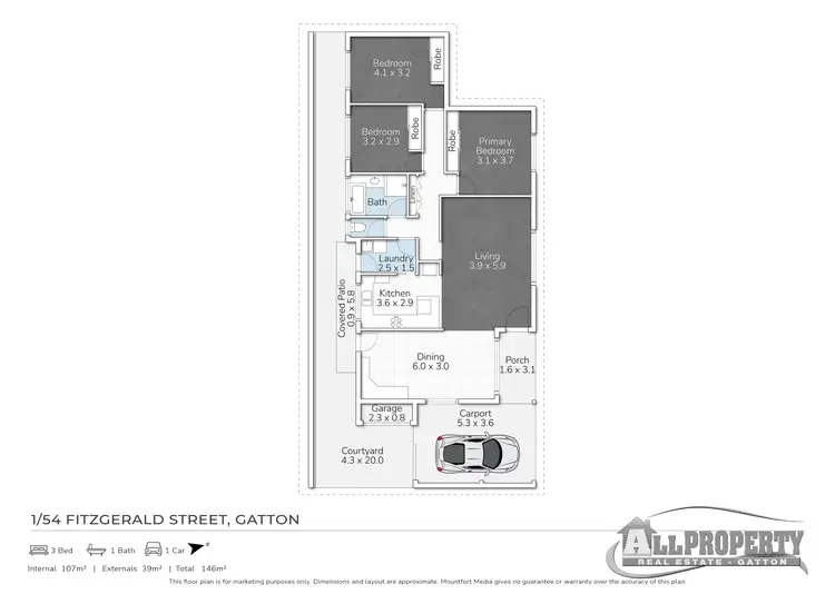 Second view of Homely semi-detached listing, 1/54 Fitzgerald, Gatton QLD 4343