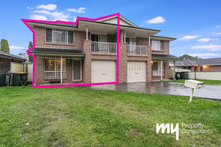 Main view of Homely semi-detached listing, 1/103 Thunderbolt Drive, Raby NSW 2566