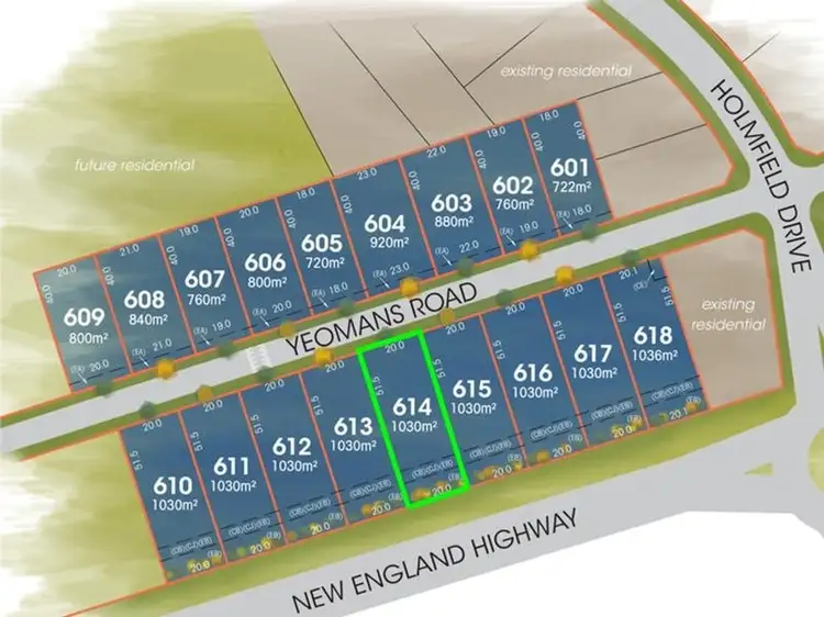 Third view of Homely land listing, 614 The Foothills Estate, Armidale NSW 2350
