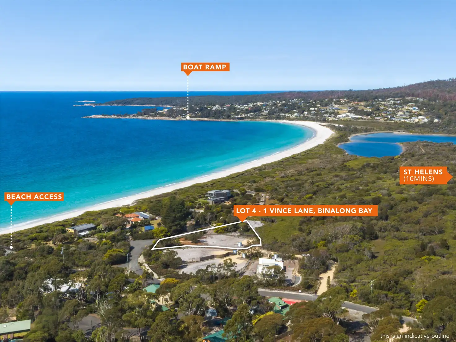 Main view of Homely land listing, 4/1 Vince Lane, Binalong Bay TAS 7216