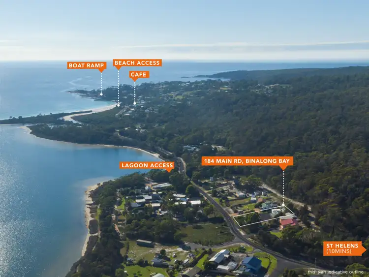Main view of Homely house listing, 184 Main Road, Binalong Bay TAS 7216