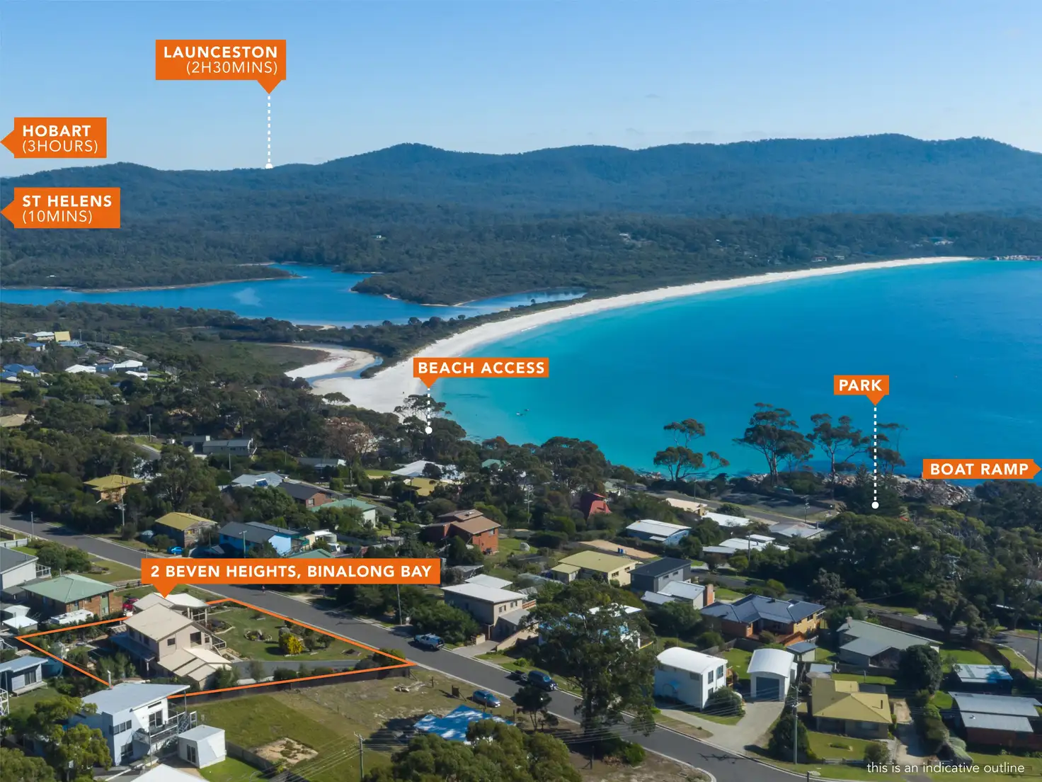 Main view of Homely house listing, 2 Beven Heights, Binalong Bay TAS 7216