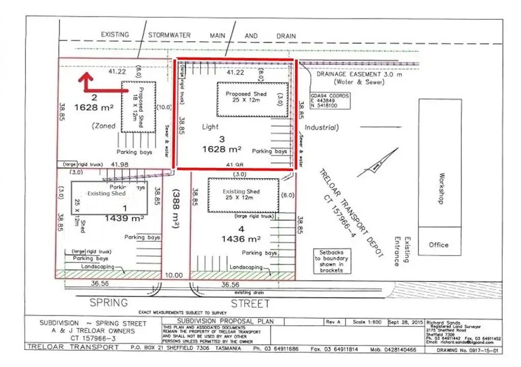 Main view of Homely land listing, Lot 3/36 Claude Road, Sheffield TAS 7306