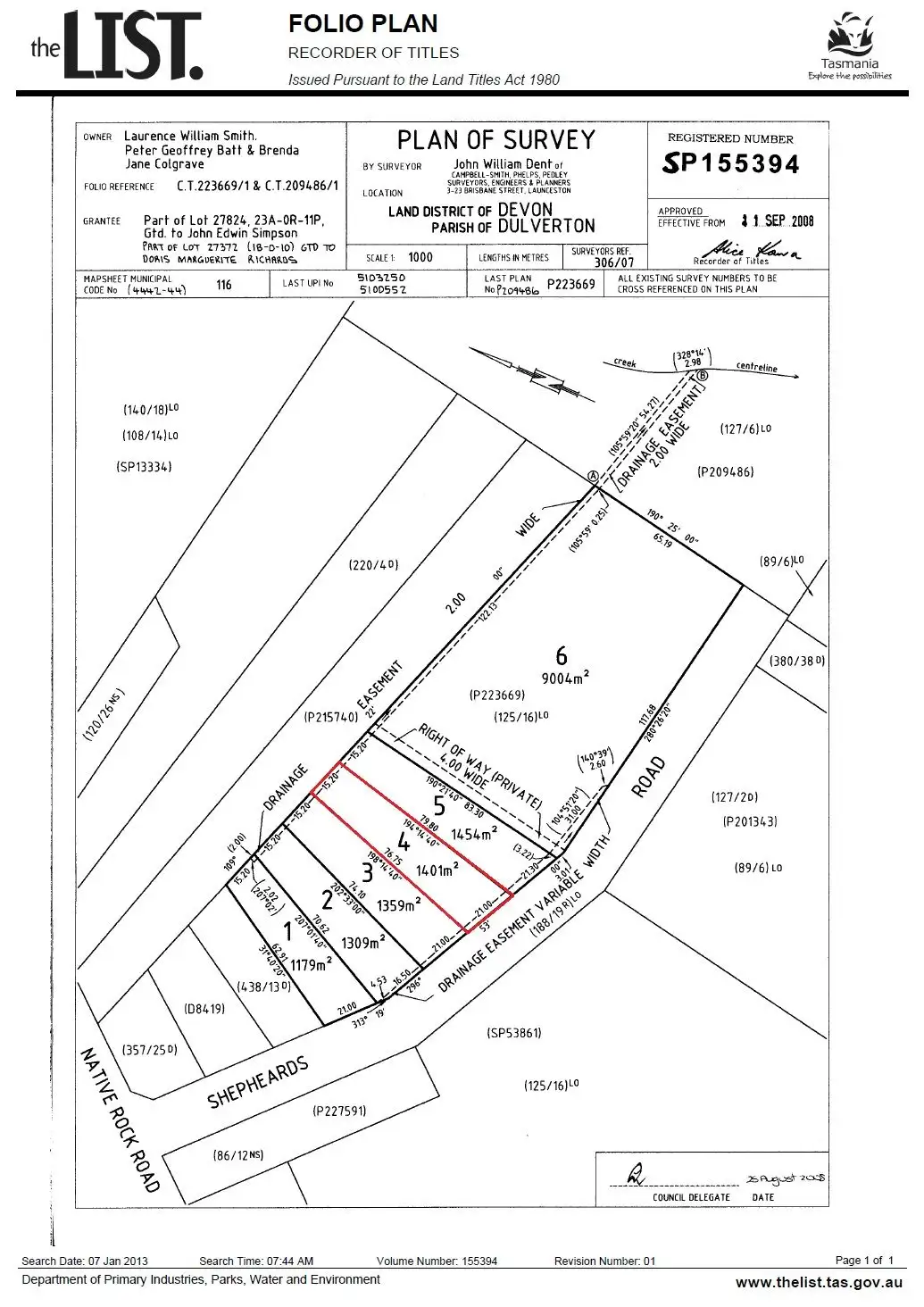 Main view of Homely land listing, 11 Shepheards Road, Railton TAS 7305