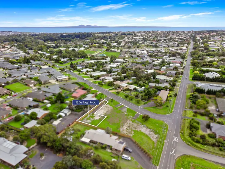 Main view of Homely land listing, 58 De Burgh Road, Drysdale VIC 3222