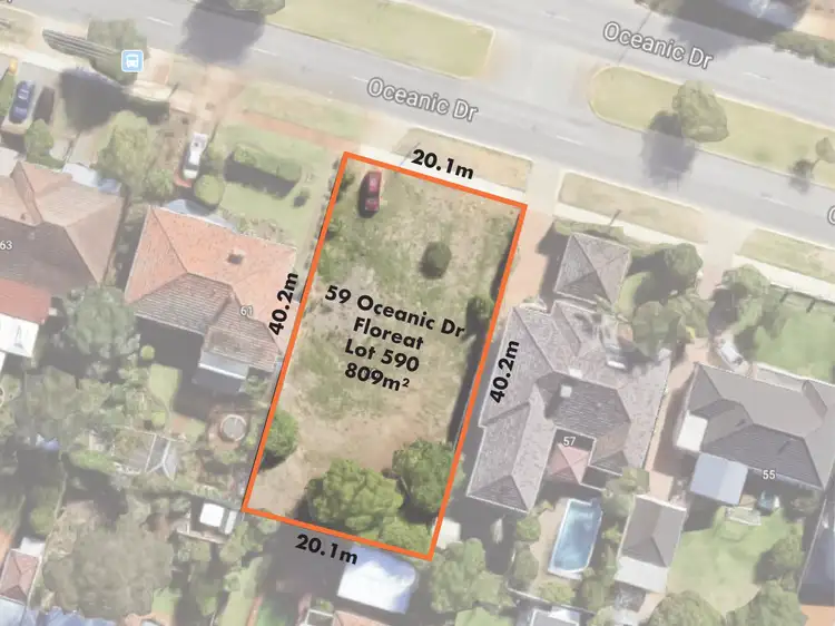 Main view of Homely land listing, 59 Oceanic Drive, Floreat WA 6014