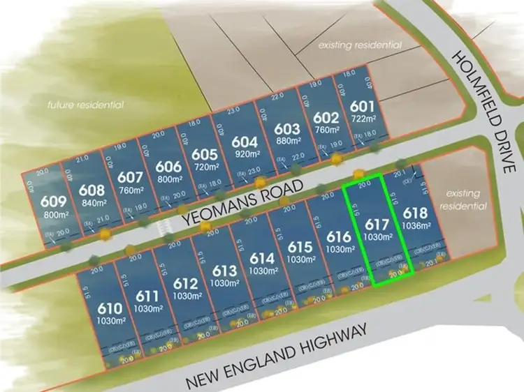 Third view of Homely land listing, Lot 617 The Foothills Estate, Armidale NSW 2350