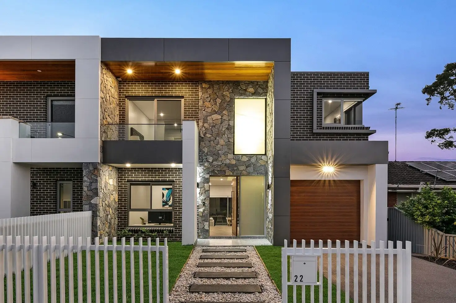 Main view of Homely semi-detached listing, 22a Kareela Crescent, Greenacre NSW 2190