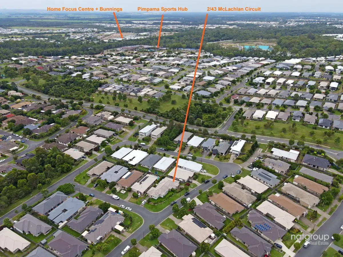 Main view of Homely semi-detached listing, 2/43 McLachlan Circuit, Willow Vale QLD 4209