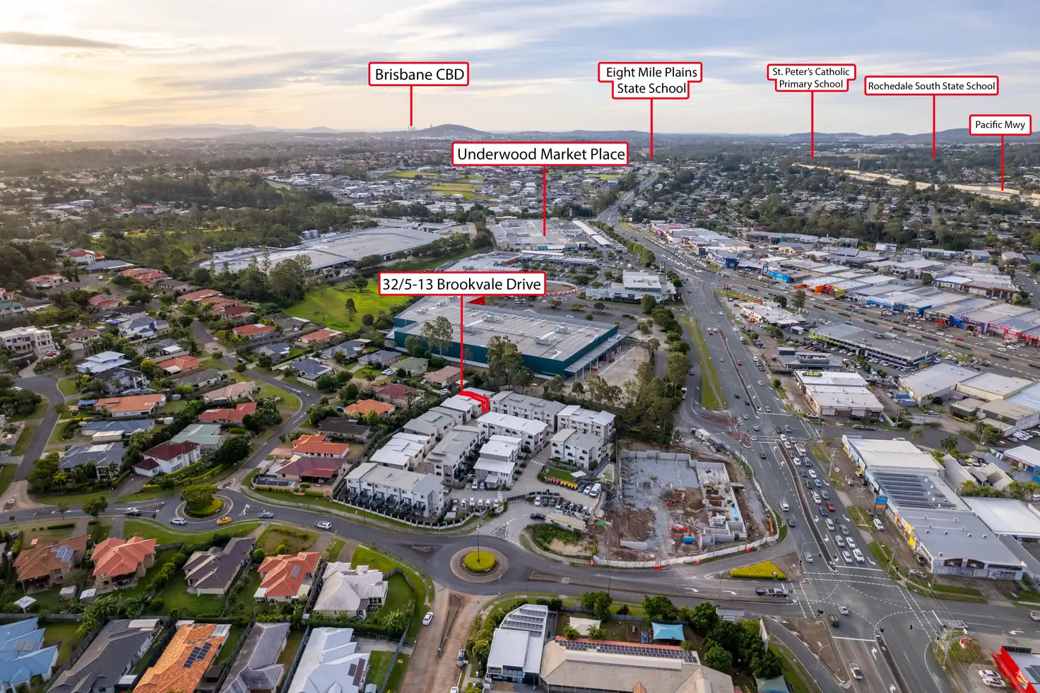 Main view of Homely townhouse listing, 32/5-13 Brookvale Drive, Underwood QLD 4119