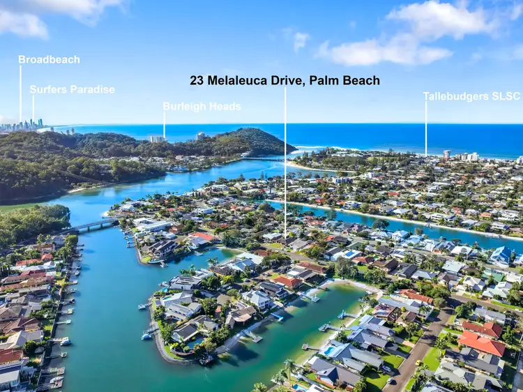 Main view of Homely house listing, 23 Melaleuca Drive, Palm Beach QLD 4221