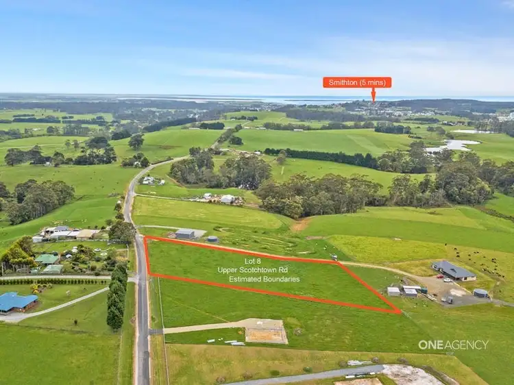 Main view of Homely land listing, Lot 8 Upper Scotchtown Road, Smithton TAS 7330