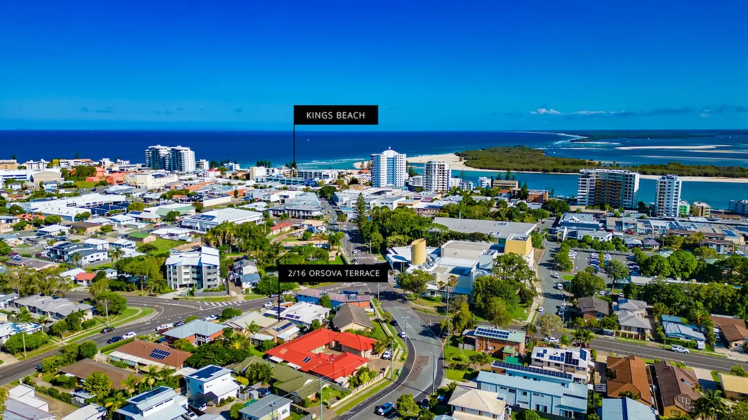 Main view of Homely semi-detached listing, 2/16 Orsova Terrace, Caloundra QLD 4551