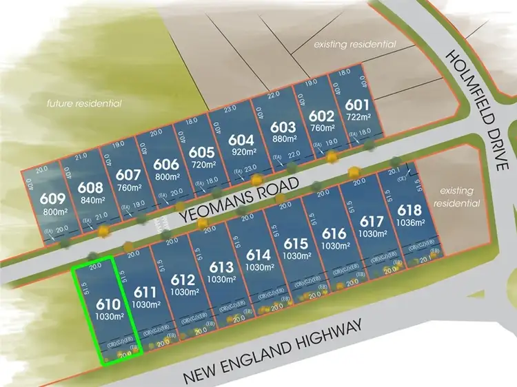 Main view of Homely land listing, 610 The Foothills Estate, Armidale NSW 2350