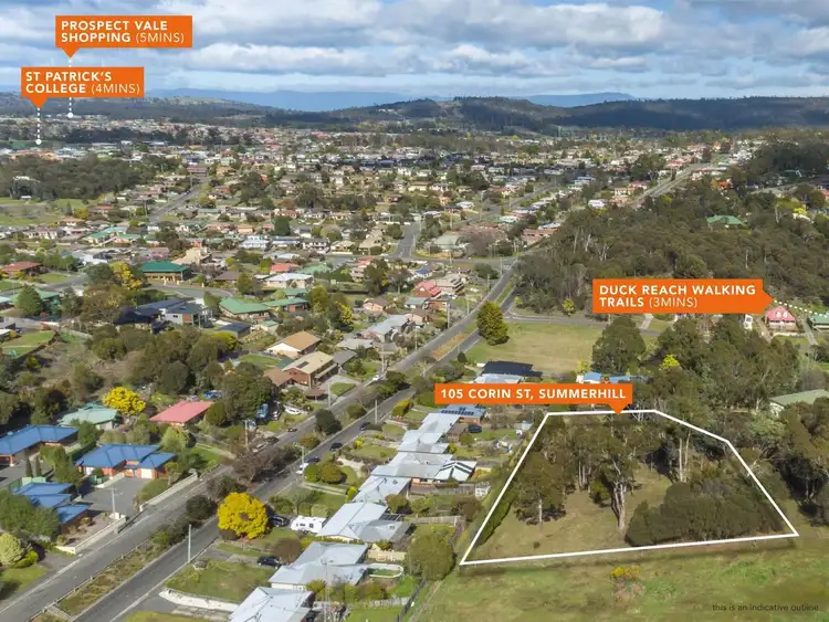 Second view of Homely land listing, 105 Corin Street, Summerhill TAS 7250