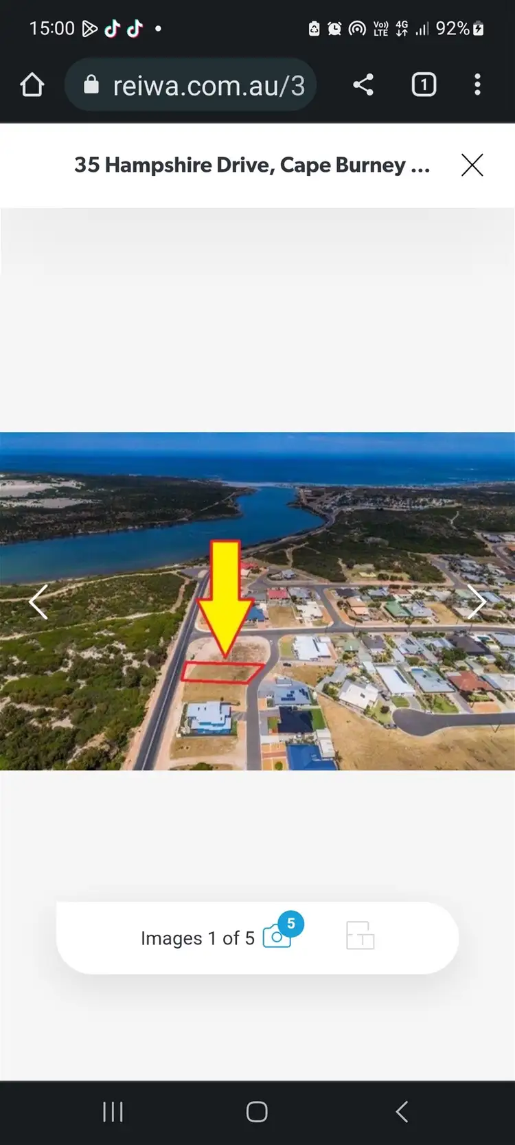 Third view of Homely land listing, 35 Hampshire drive, Cape Burney WA 6532