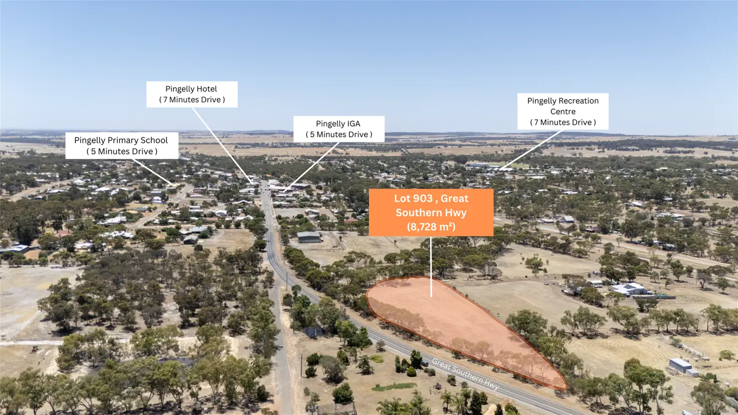 Main view of Homely land listing, 903 Great Southern Highway, Pingelly WA 6308