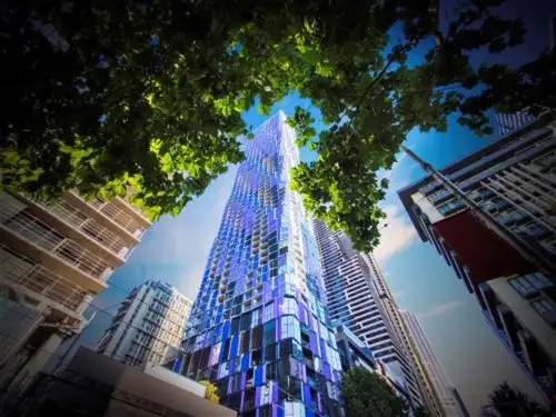 Main view of Homely apartment listing, 2206/450 Elizabeth Street, Melbourne VIC 3000