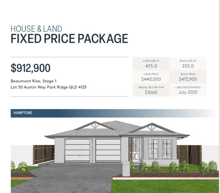 Lot 50 Austin Way, Park Ridge QLD 4125