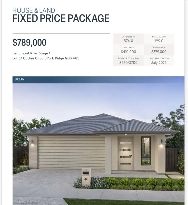 Lot 57 Cottee Circuit, Park Ridge QLD 4125