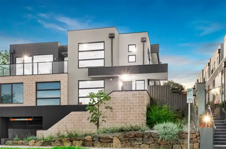 Main view of Homely townhouse listing, 1/3 Kelly Street, Doncaster VIC 3108