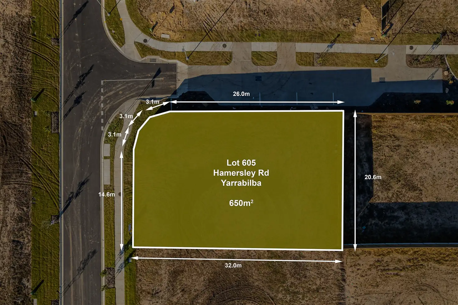 Main view of Homely land listing, Lot 605 Hamersley Road, Yarrabilba QLD 4207