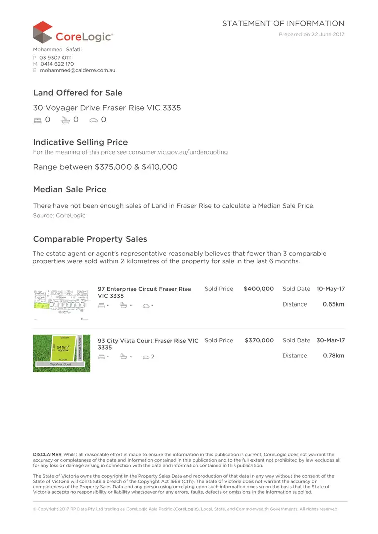 Second view of Homely land listing, 30 Voyager Drive, Plumpton VIC 3335