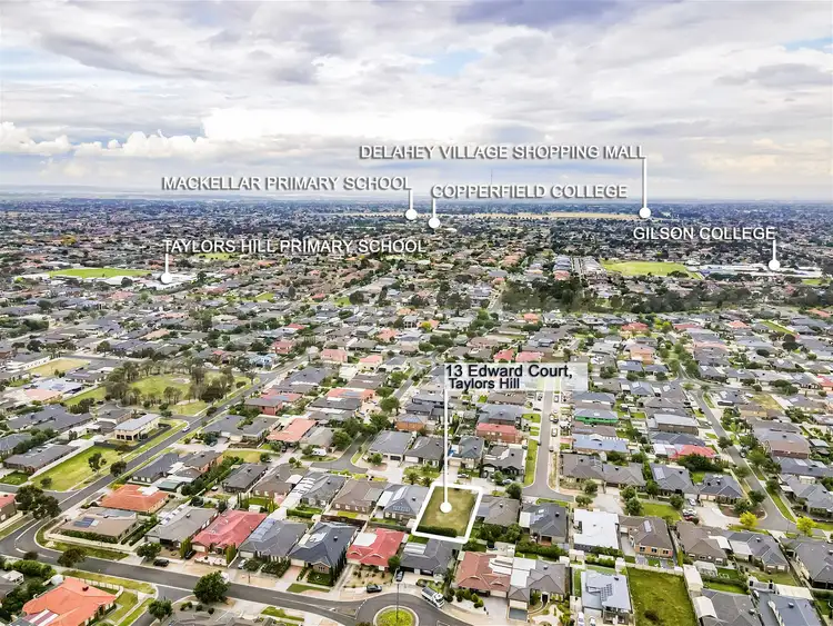 Third view of Homely land listing, 13 Edward Court, Taylors Hill VIC 3037