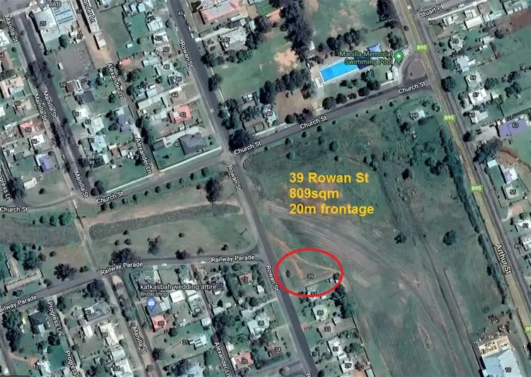 Main view of Homely land listing, 39 Rowan Street, Manilla NSW 2346