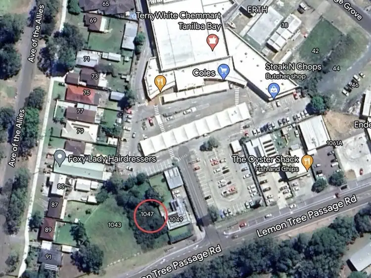 Main view of Homely land listing, 1047 Lemon Tree Passage Road, Tanilba Bay NSW 2319