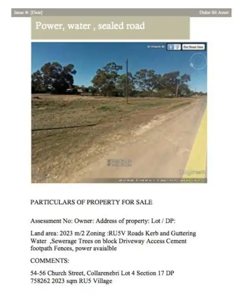 Main view of Homely land listing, 54-56 Church Street, Collarenebri NSW 2833