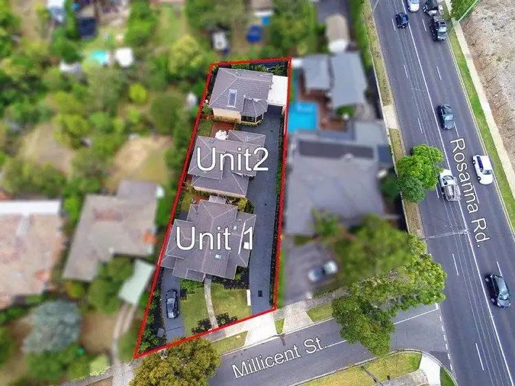 Second view of Homely townhouse listing, 1/4 MILLICENT STREET, Rosanna VIC 3084