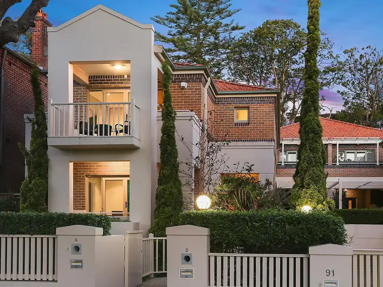 Main view of Homely townhouse listing, 4/91 Shadforth Street, Mosman NSW 2088