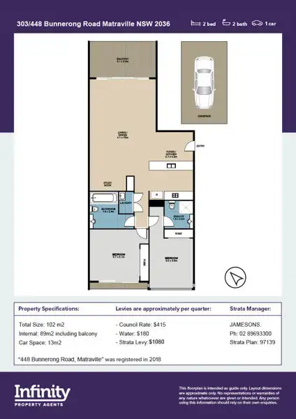 Sixth view of Homely apartment listing, 303/448 Bunnerong Road, Matraville NSW 2036