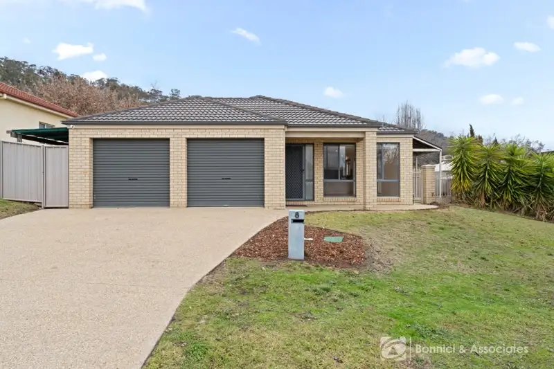 Main view of Homely house listing, 8 Latrobe Court, West Wodonga VIC 3690