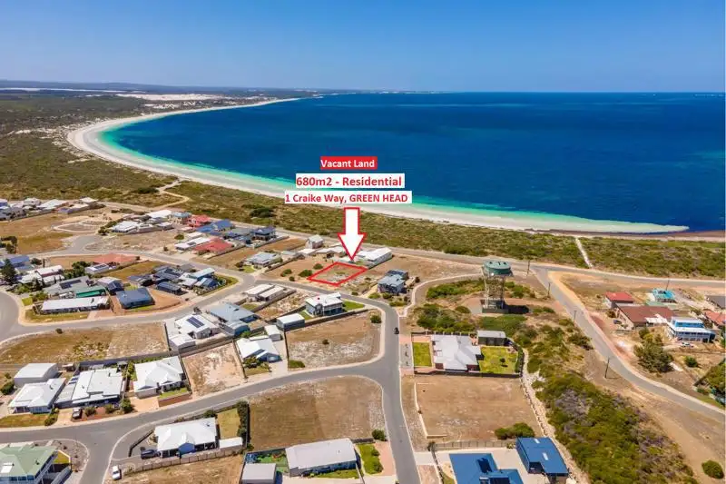 Main view of Homely land listing, 1 Craike Way, Green Head WA 6514