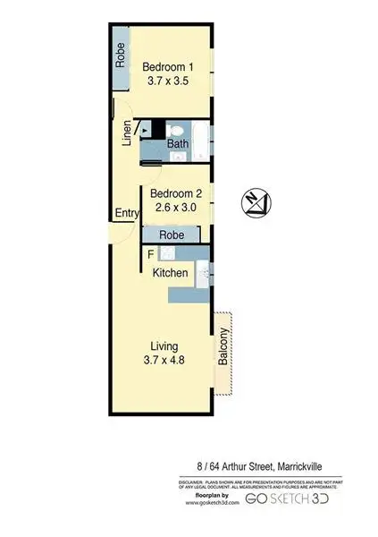 Sixth view of Homely apartment listing, 8/64 Arthur Street, Marrickville NSW 2204