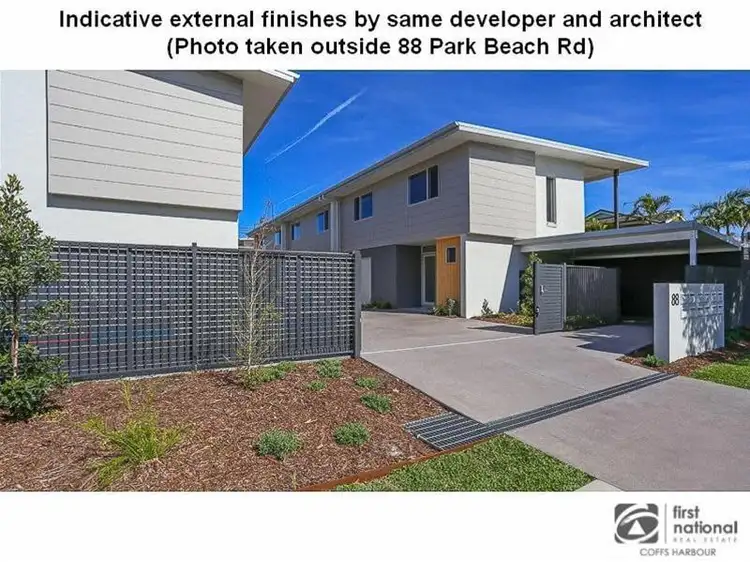 Main view of Homely townhouse listing, 1/64 Park Beach Road, Coffs Harbour NSW 2450
