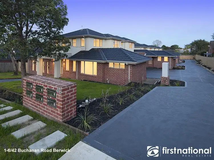 Main view of Homely townhouse listing, 1-6/42 Buchanan Road, Berwick VIC 3806